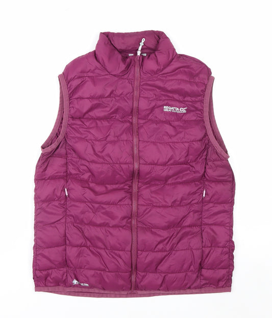 Regatta Womens Purple Puffer Waistcoat Size 10 Lightweight Outdoor
