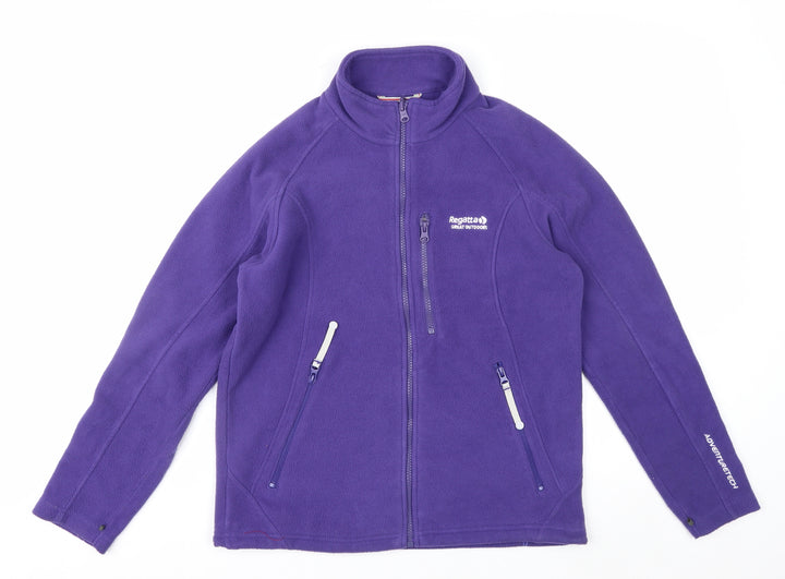 Regatta Women Purple Fleece Full Zip Outdoor Jacket Size 14