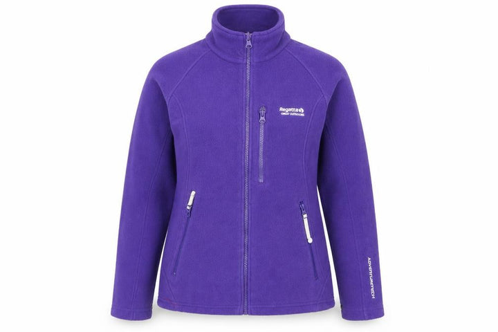 Regatta Women Purple Fleece Full Zip Outdoor Jacket Size 14