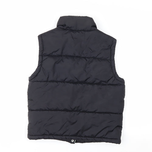 Pepe Jeans Women’s Black Puffer Waistcoat S Quilted Button Winter Gilet