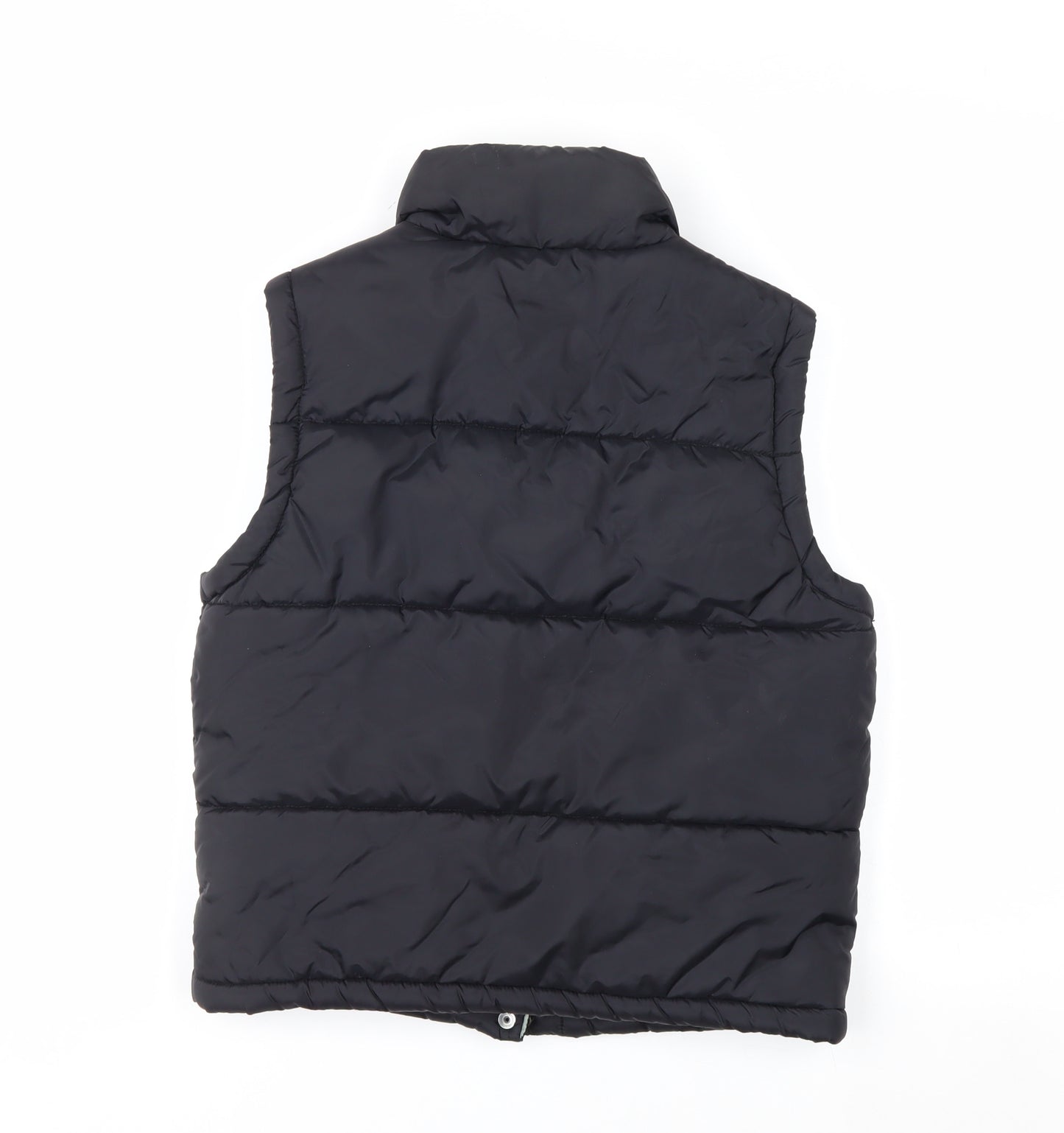 Pepe Jeans Women’s Black Puffer Waistcoat S Quilted Button Winter Gilet