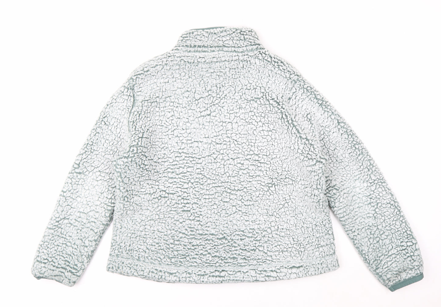 Weird Fish Women's Blue Fleece 1/4 Zip Pullover Sweatshirt Size 18