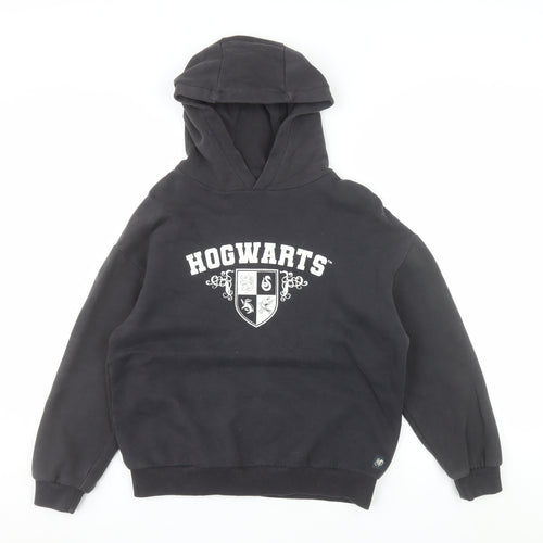 Harry Potter Boys Black Hogwarts Pullover Hoodie 10-11 Years