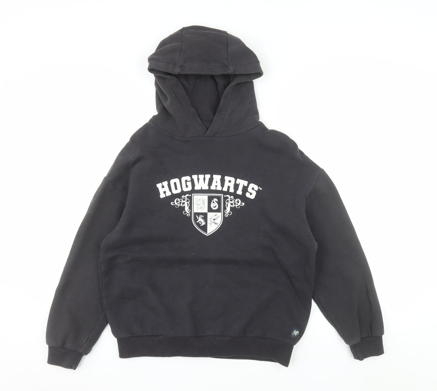 Harry Potter Boys Black Hogwarts Pullover Hoodie 10-11 Years