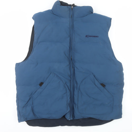 AE Performance Men's Blue XL Padded Bodywarmer Waistcoat