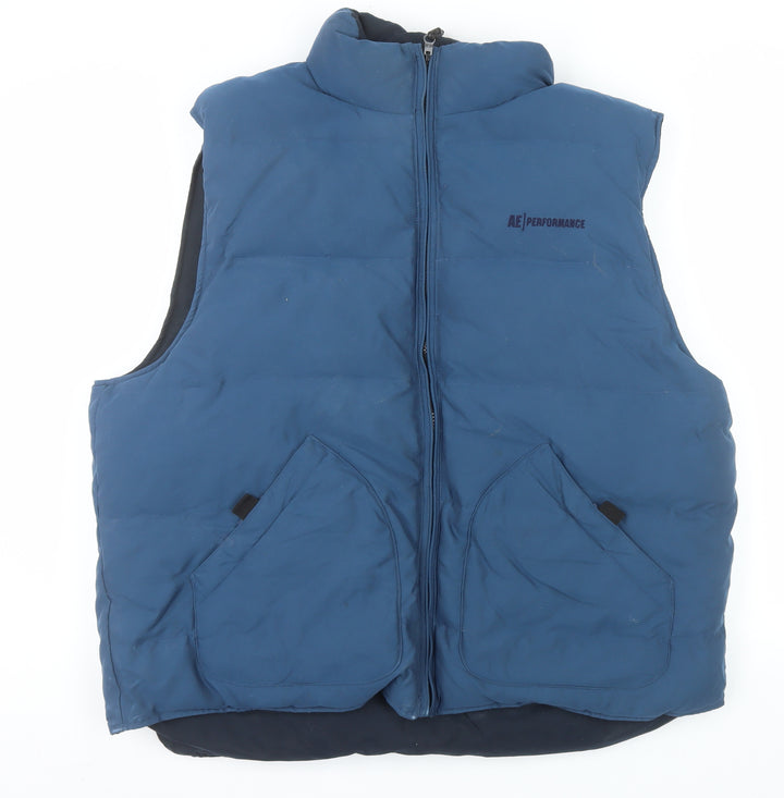 AE Performance Men's Blue XL Padded Bodywarmer Waistcoat