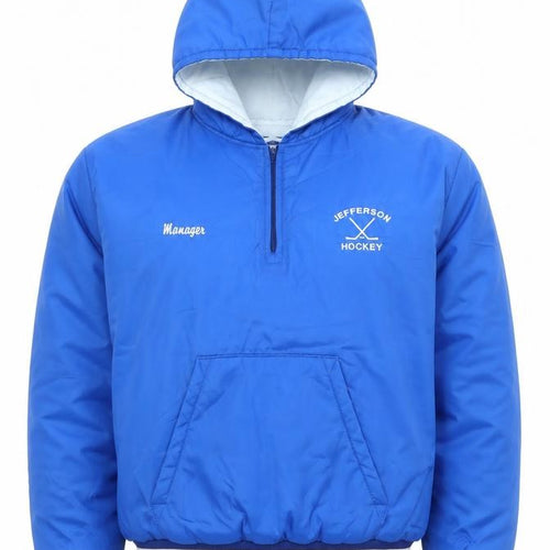 Holloway Men's Blue 2XL Windbreaker Hockey Jacket Hooded Vintage
