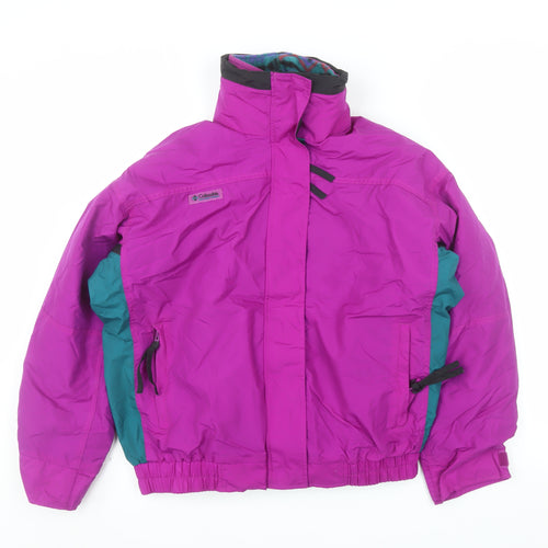 Columbia Women’s Purple Ski Jacket M Retro Bugaboo Waterproof Winter Coat