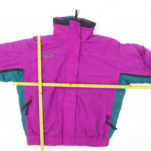 Columbia Women’s Purple Ski Jacket M Retro Bugaboo Waterproof Winter Coat