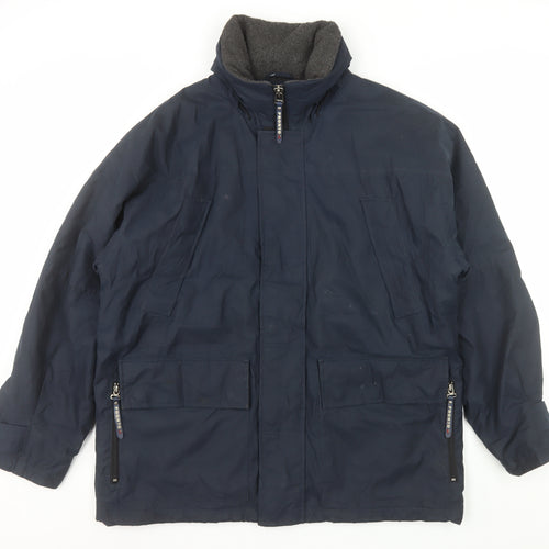 Pronto Men's Blue M Parka Jacket Polyester Lined Winter Coat