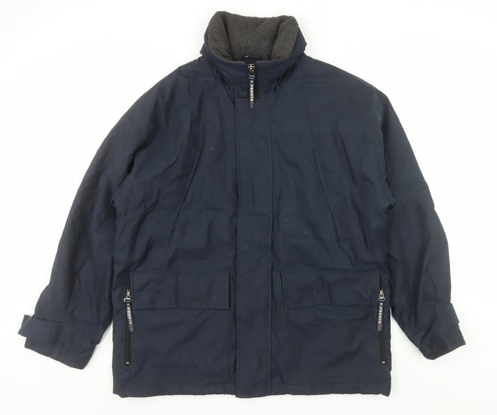 Pronto Men's Blue M Parka Jacket Polyester Lined Winter Coat