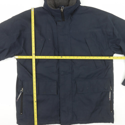 Pronto Men's Blue M Parka Jacket Polyester Lined Winter Coat