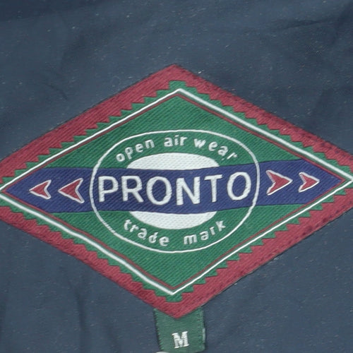 Pronto Men's Blue M Parka Jacket Polyester Lined Winter Coat