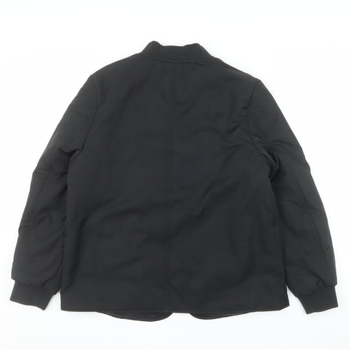 Marks and Spencer Women's Black Size 12 Bomber Jacket Shower Resistant