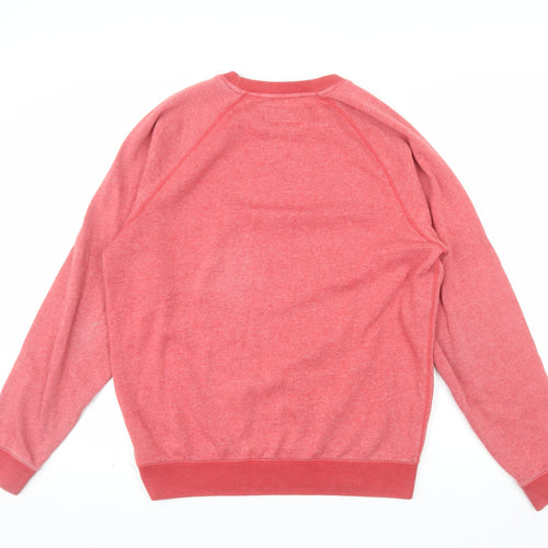 Jack Wills Men's Red Classic Fit Crew Neck Sweatshirt Size L