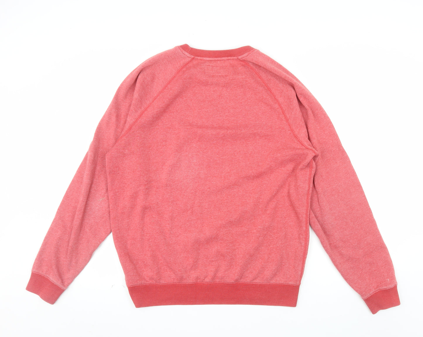 Jack Wills Men's Red Classic Fit Crew Neck Sweatshirt Size L