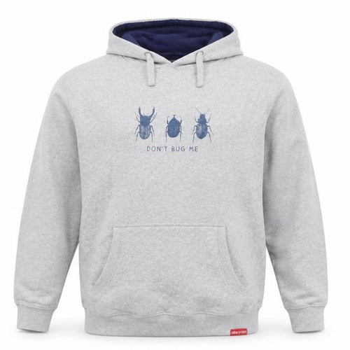 Eden Project Men's Grey XL Pullover Hoodie 'Don't Bug Me' Graphic