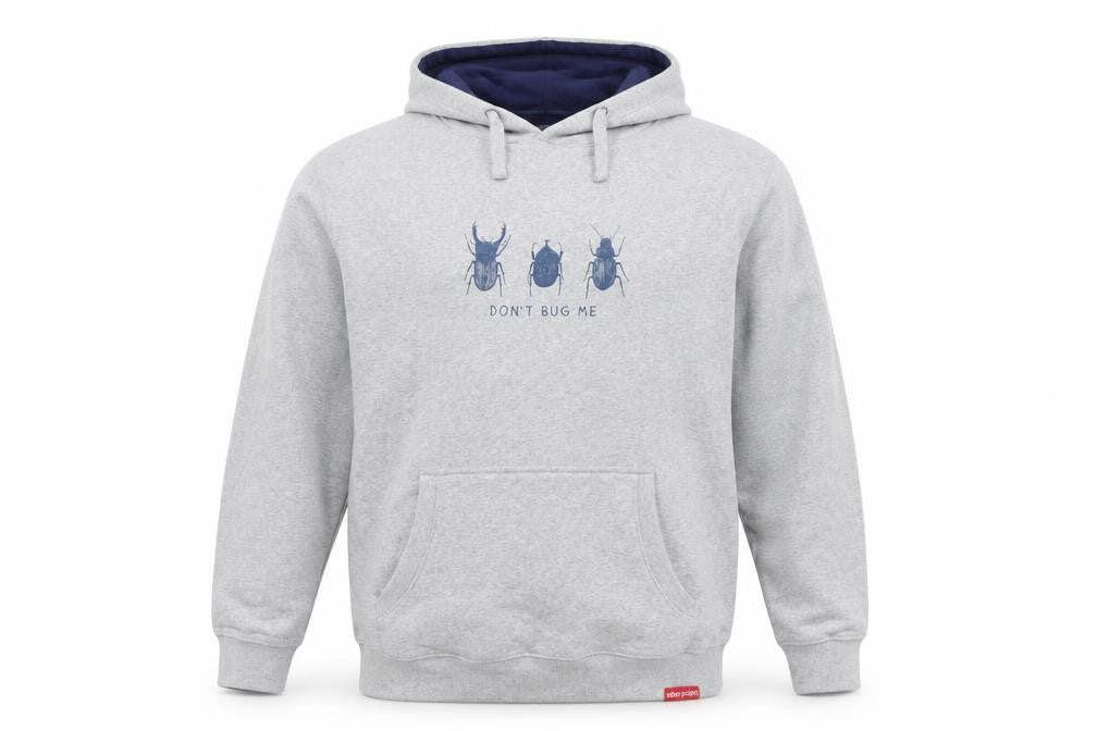 Eden Project Men's Grey XL Pullover Hoodie 'Don't Bug Me' Graphic