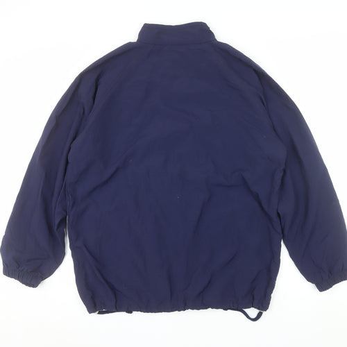 Alex Athletics Men's Navy Blue Size 42 Windbreaker Jacket with Zip Pockets