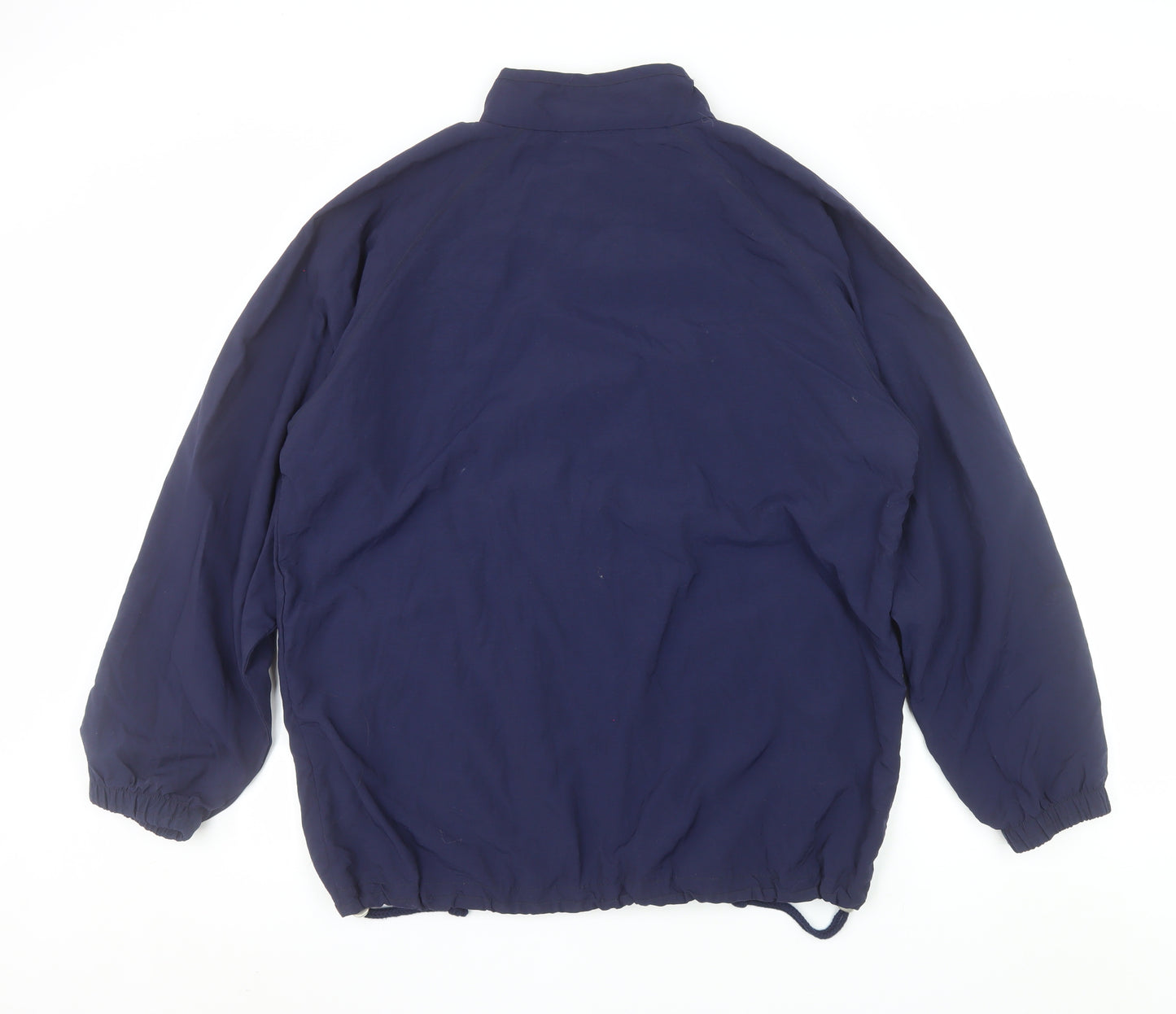 Alex Athletics Men's Navy Blue Size 42 Windbreaker Jacket with Zip Pockets