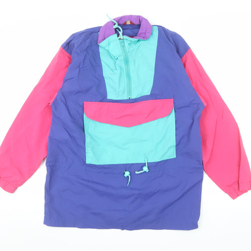American Eagle Outfitters Women’s Multicoloured Nylon 90s Anorak Jacket Size S