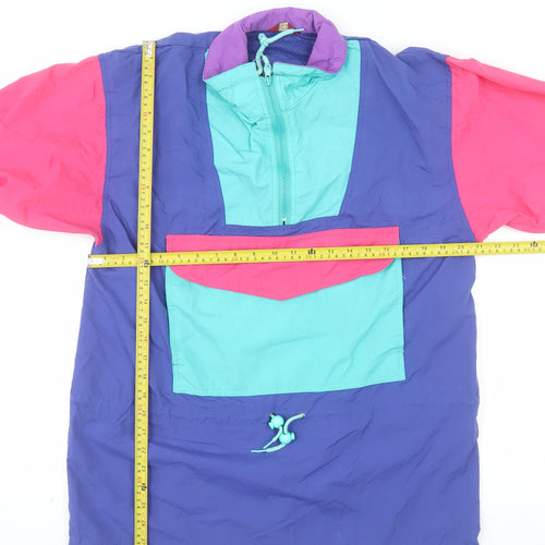 American Eagle Outfitters Women’s Multicoloured Nylon 90s Anorak Jacket Size S