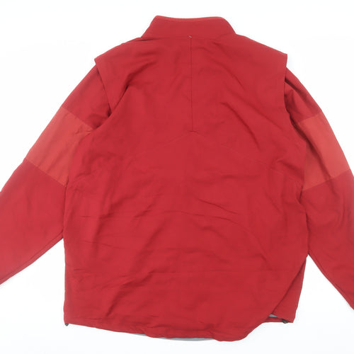 Nike Men's Red Dri-Fit XL Track Jacket Full Zip Breathable Sportswear