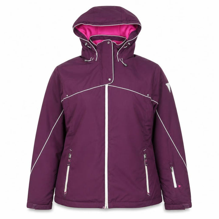 Wedze Women's Purple XL Ski Jacket Waterproof Hooded Winter Coat