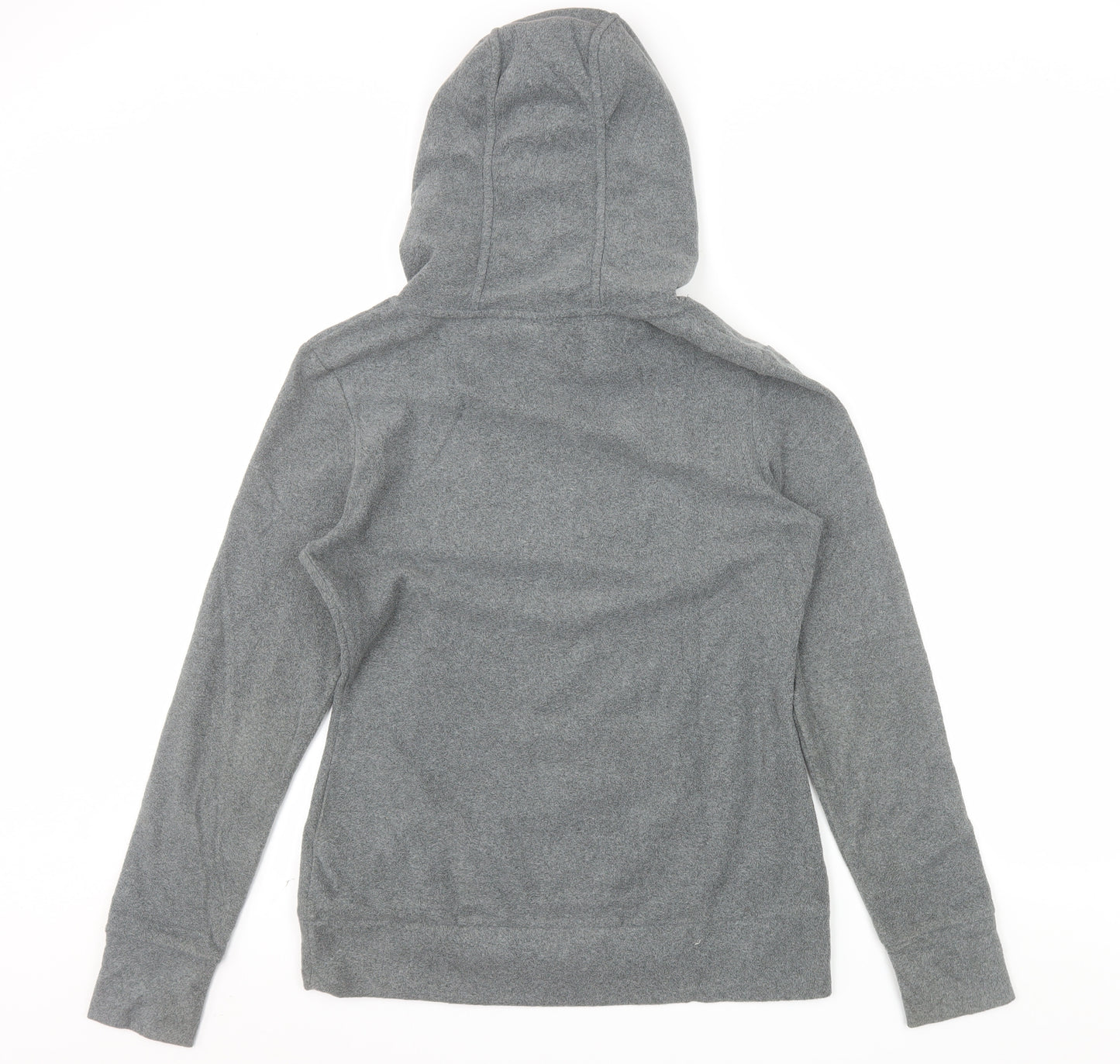 Bench Women Grey Pullover Hoodie Medium Polyester Logo Design
