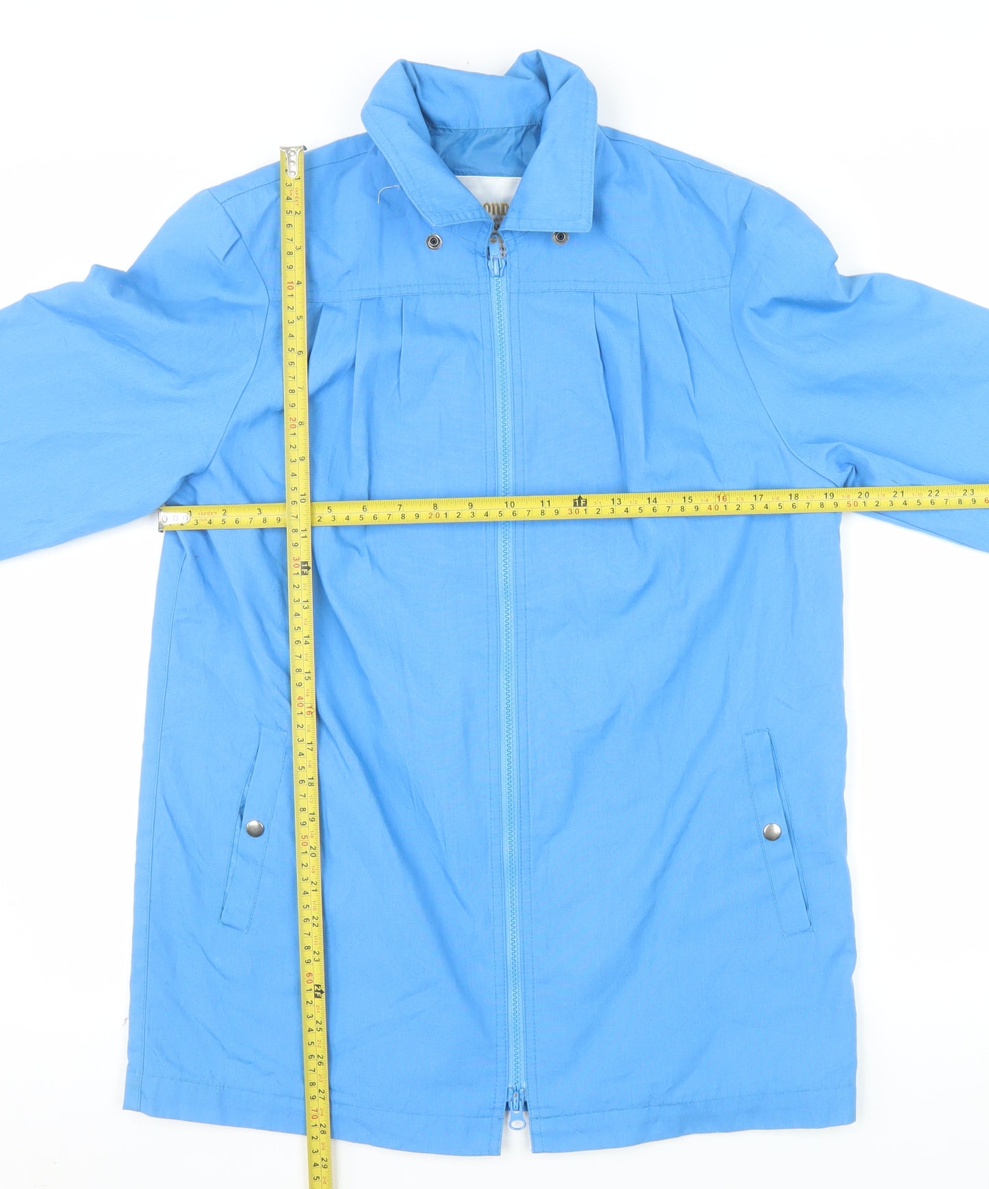 London Fog Women Blue Rain Coat Size 6 Mid-Length Waterproof