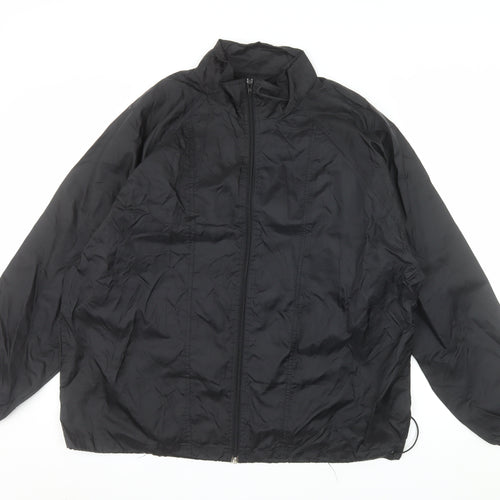 Healthy Attitude Men's Black XL Windbreaker Nylon Jacket