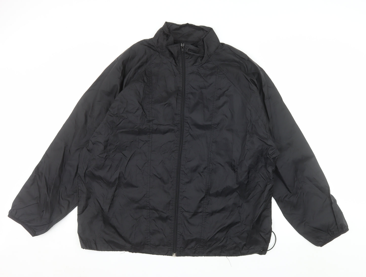 Healthy Attitude Men's Black XL Windbreaker Nylon Jacket