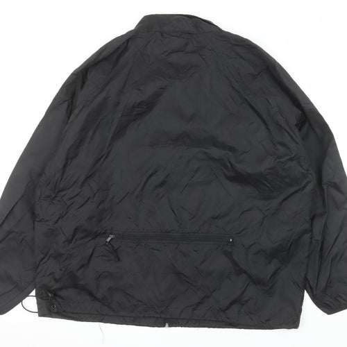 Healthy Attitude Men's Black XL Windbreaker Nylon Jacket