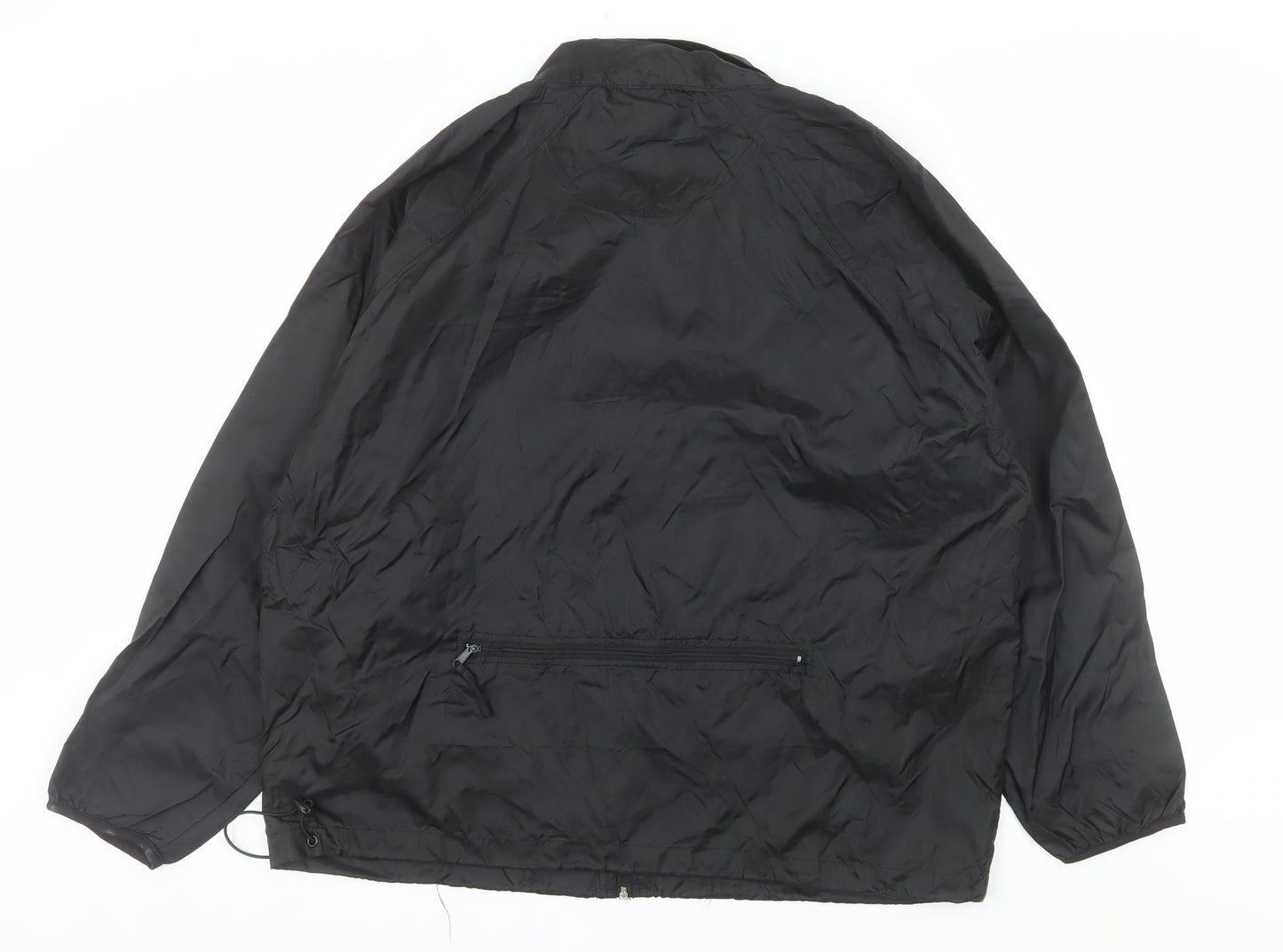 Healthy Attitude Men's Black XL Windbreaker Nylon Jacket