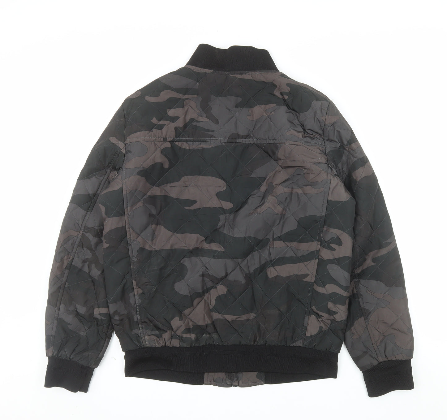 Calvin Klein Men's Multicoloured Camouflage Quilted Bomber Jacket Size S