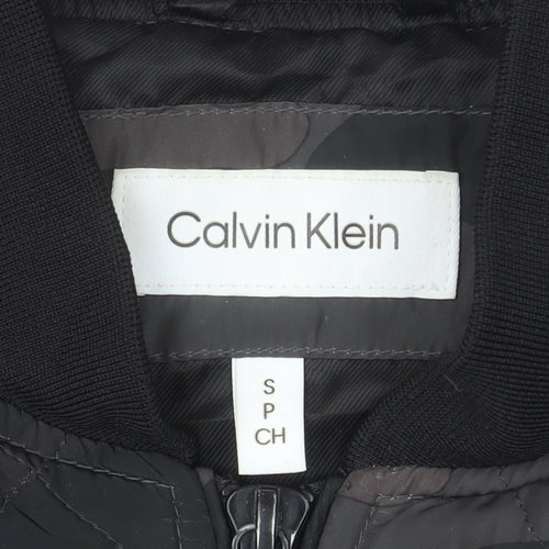 Calvin Klein Men's Multicoloured Camouflage Quilted Bomber Jacket Size S