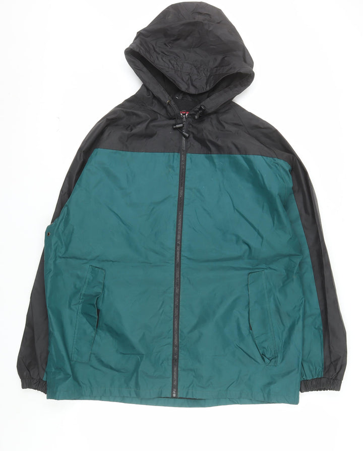 Viking Men’s Green Black XL Windbreaker Hooded Jacket