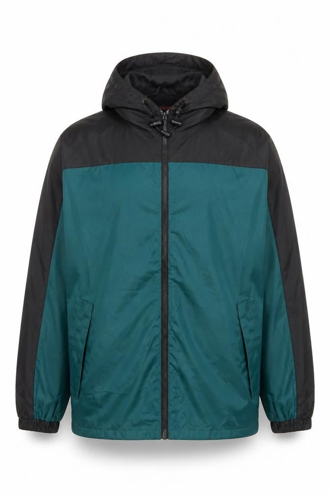 Viking Men’s Green Black XL Windbreaker Hooded Jacket