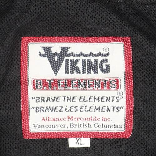 Viking Men’s Green Black XL Windbreaker Hooded Jacket