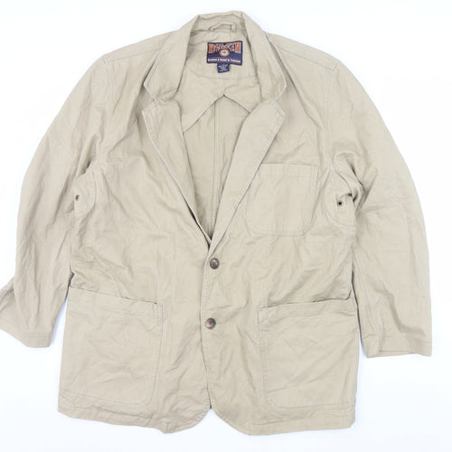 Duluth Trading Co Men's Beige Cotton Work Blazer Jacket L