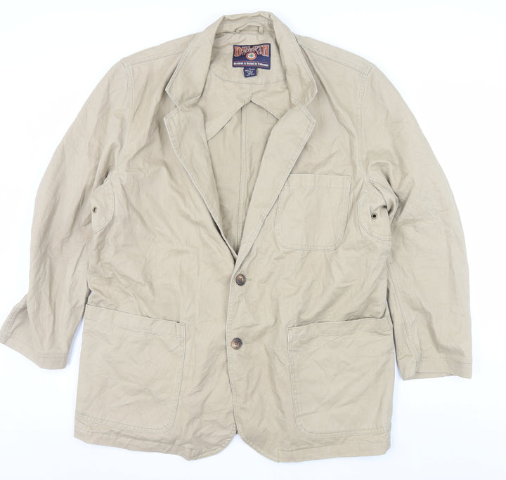 Duluth Trading Co Men's Beige Cotton Work Blazer Jacket L