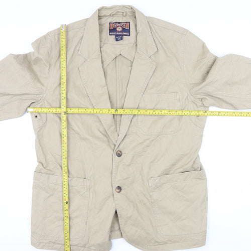 Duluth Trading Co Men's Beige Cotton Work Blazer Jacket L