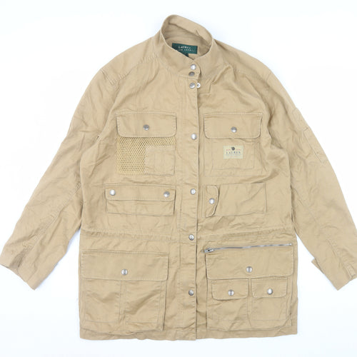 Ralph Lauren Men's Beige Cotton Military Field Jacket M Regular