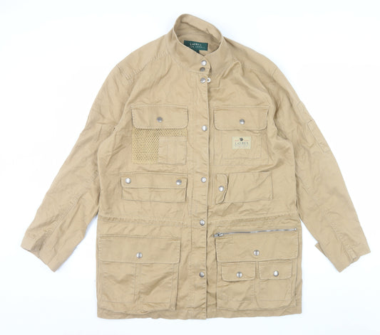 Ralph Lauren Men's Beige Cotton Military Field Jacket M Regular