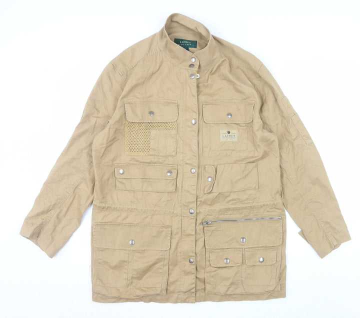 Ralph Lauren Men's Beige Cotton Military Field Jacket M Regular