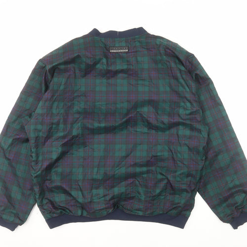 Forrester’s Men’s Green Check Pullover Quilted Sweatshirt L Outdoor