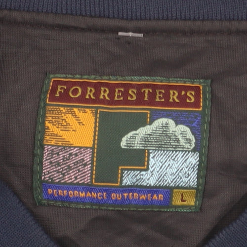 Forrester’s Men’s Green Check Pullover Quilted Sweatshirt L Outdoor