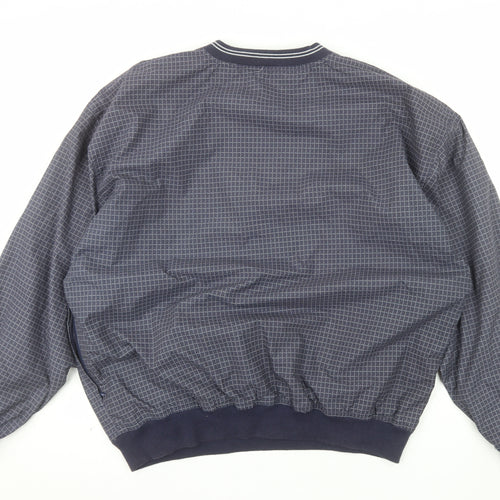 LA Loving Men's Blue XL Check Pullover Sweatshirt