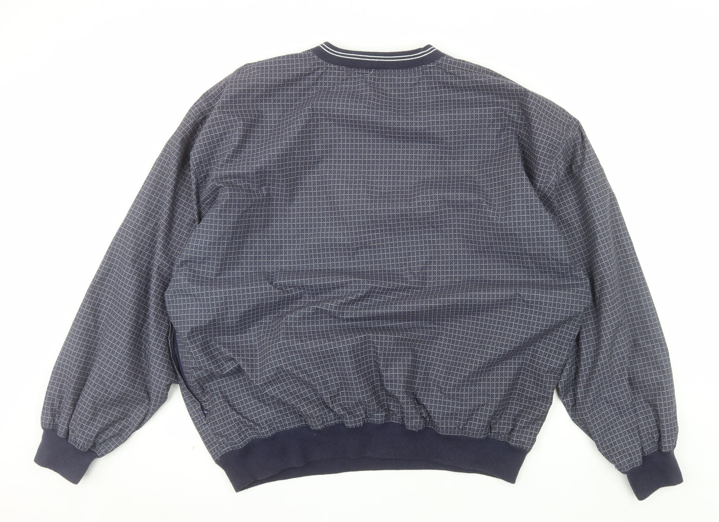 LA Loving Men's Blue XL Check Pullover Sweatshirt