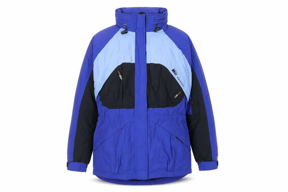 REI Women's Blue Ski Jacket Size M Waterproof Hooded Outdoor Coat